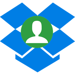 dropbox-logo met accountafbeelding